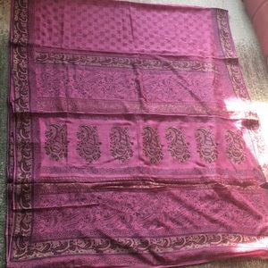 Vintage delicate french chiffon saree